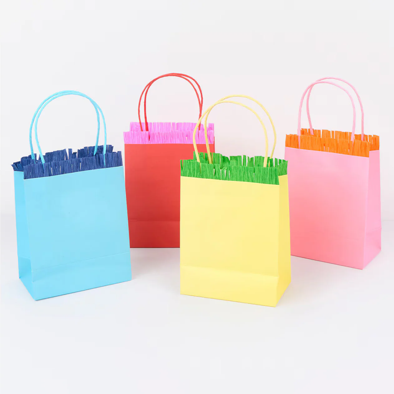 Bright Fringed Party Bags (x8) - Image 2