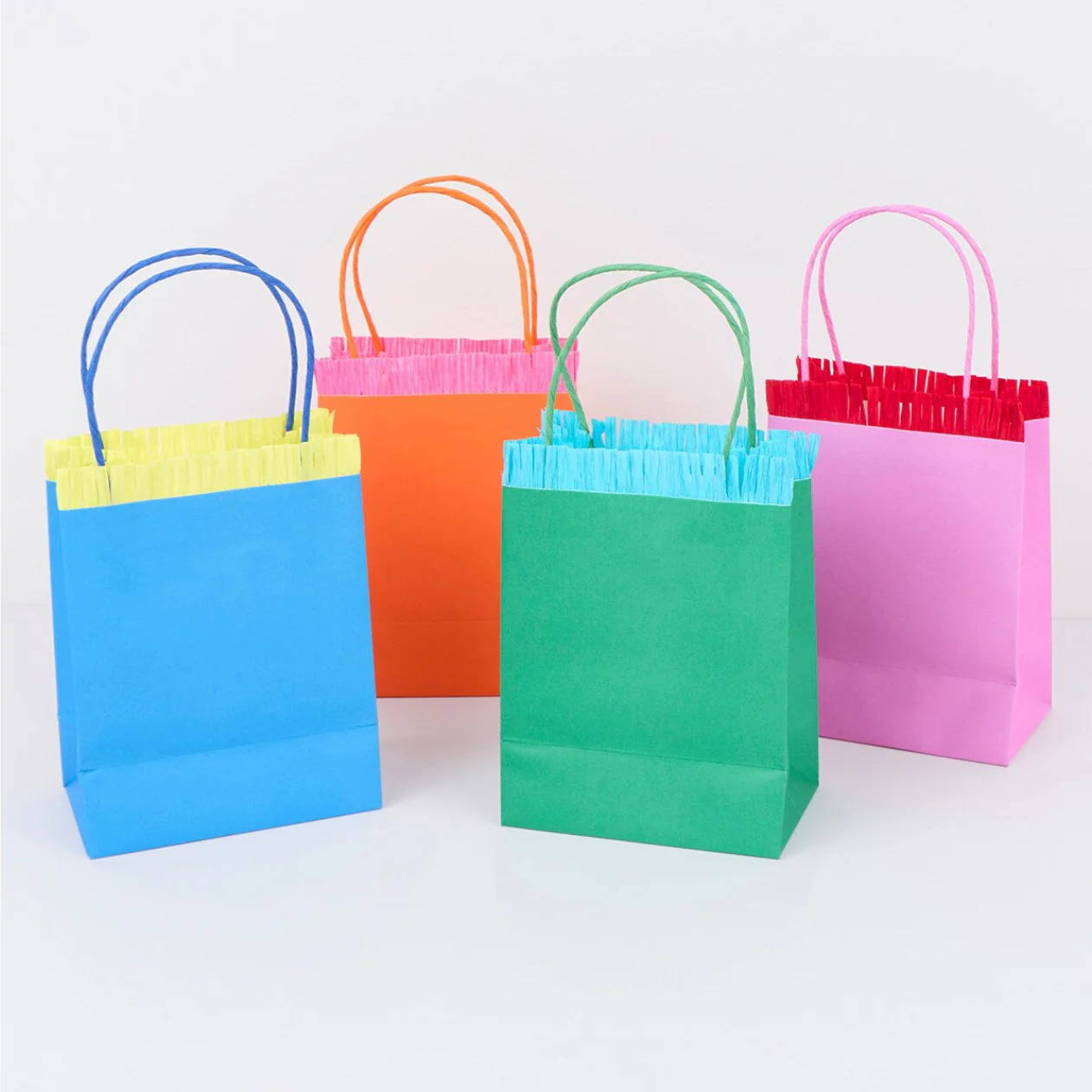 Bright Fringed Party Bags (x8) - Image 3