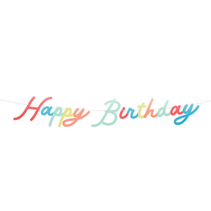 Bright Happy Birthday Garland Set + Number Set - Image 2