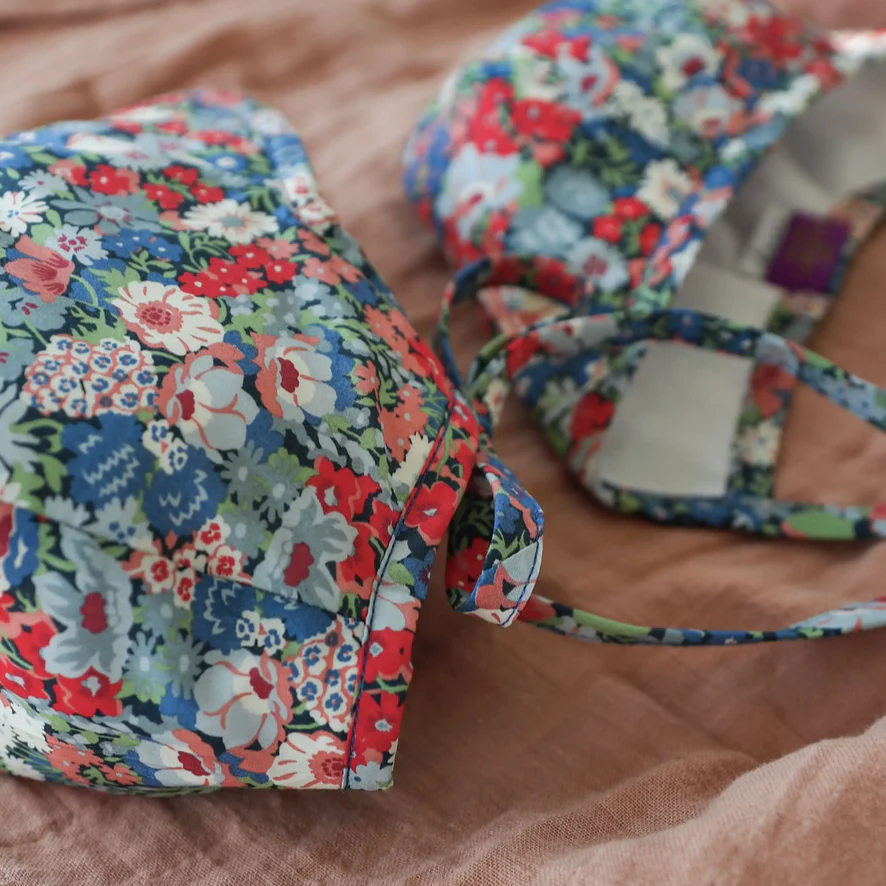 Brimmed Liberty Thorpe Baby Bonnet Cotton -Lined - Image 3