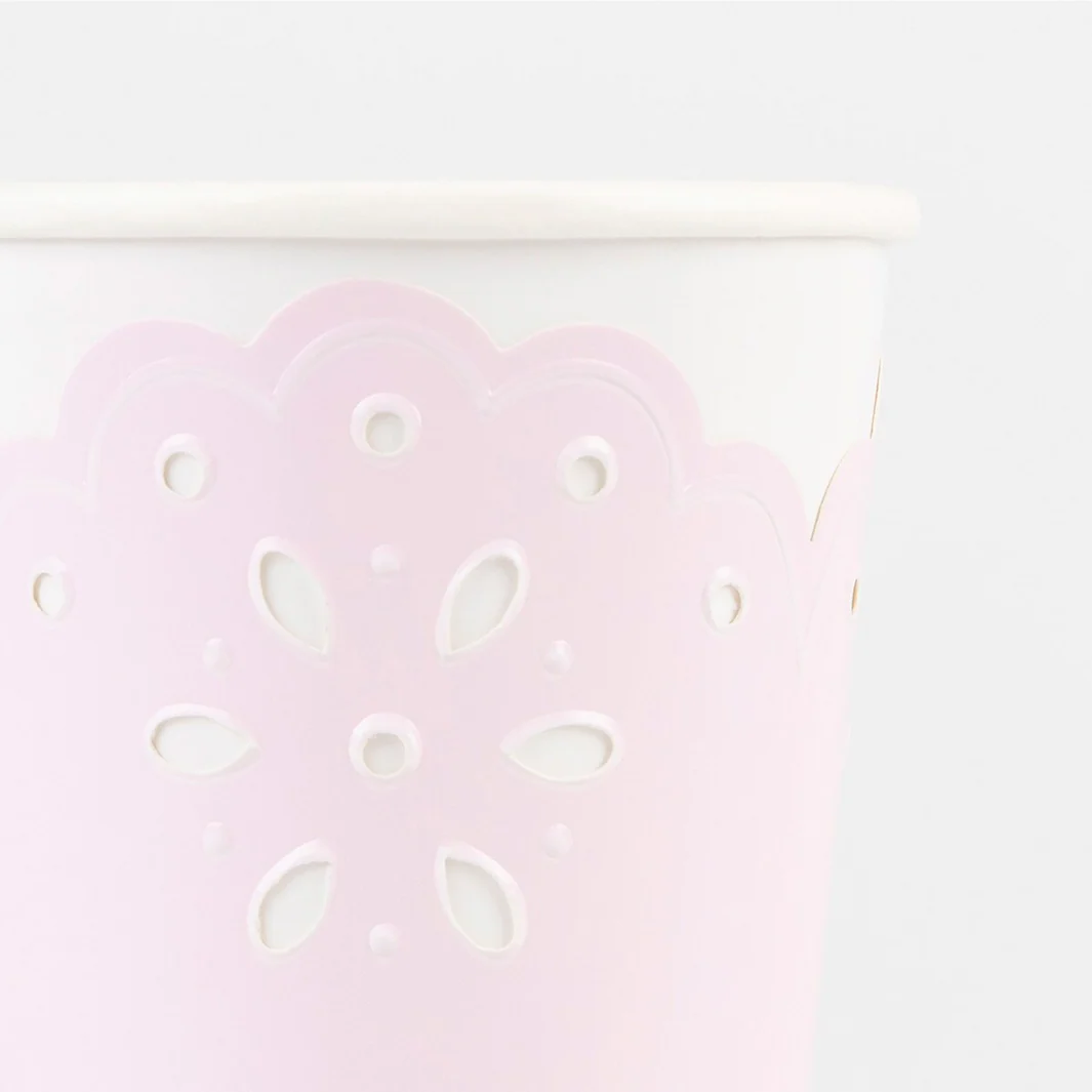 Broderie Anglaise Lace Multi Cups (x8) - Image 3