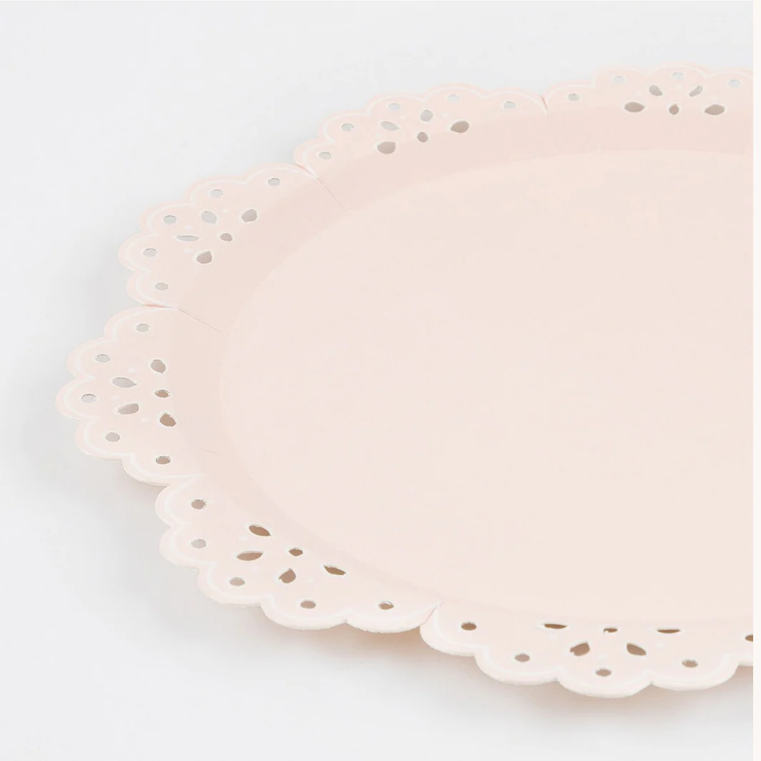 Broderie Anglaise Lace Multi Side Plates (x8) - Image 4