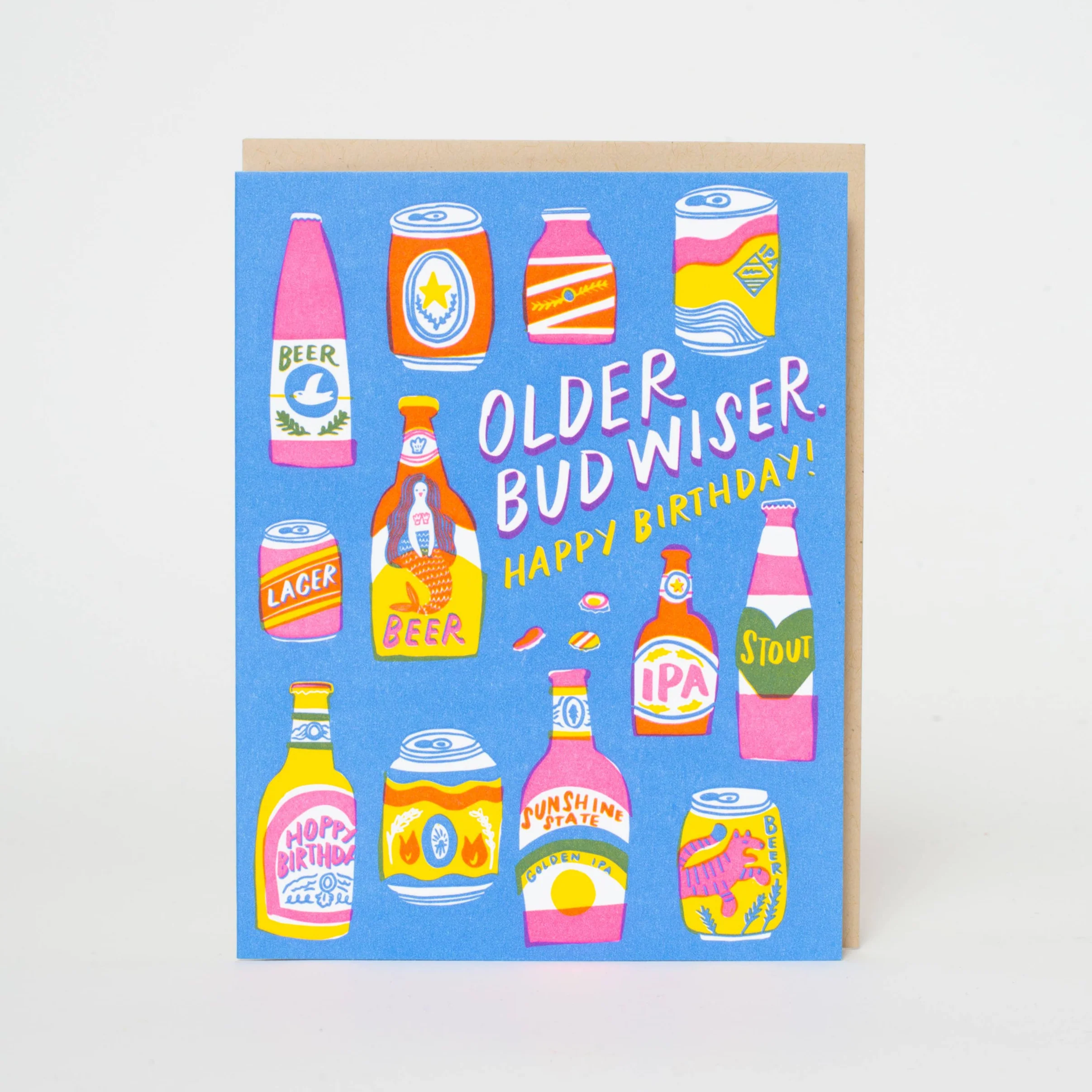 Bud Wiser Letterpress Card
