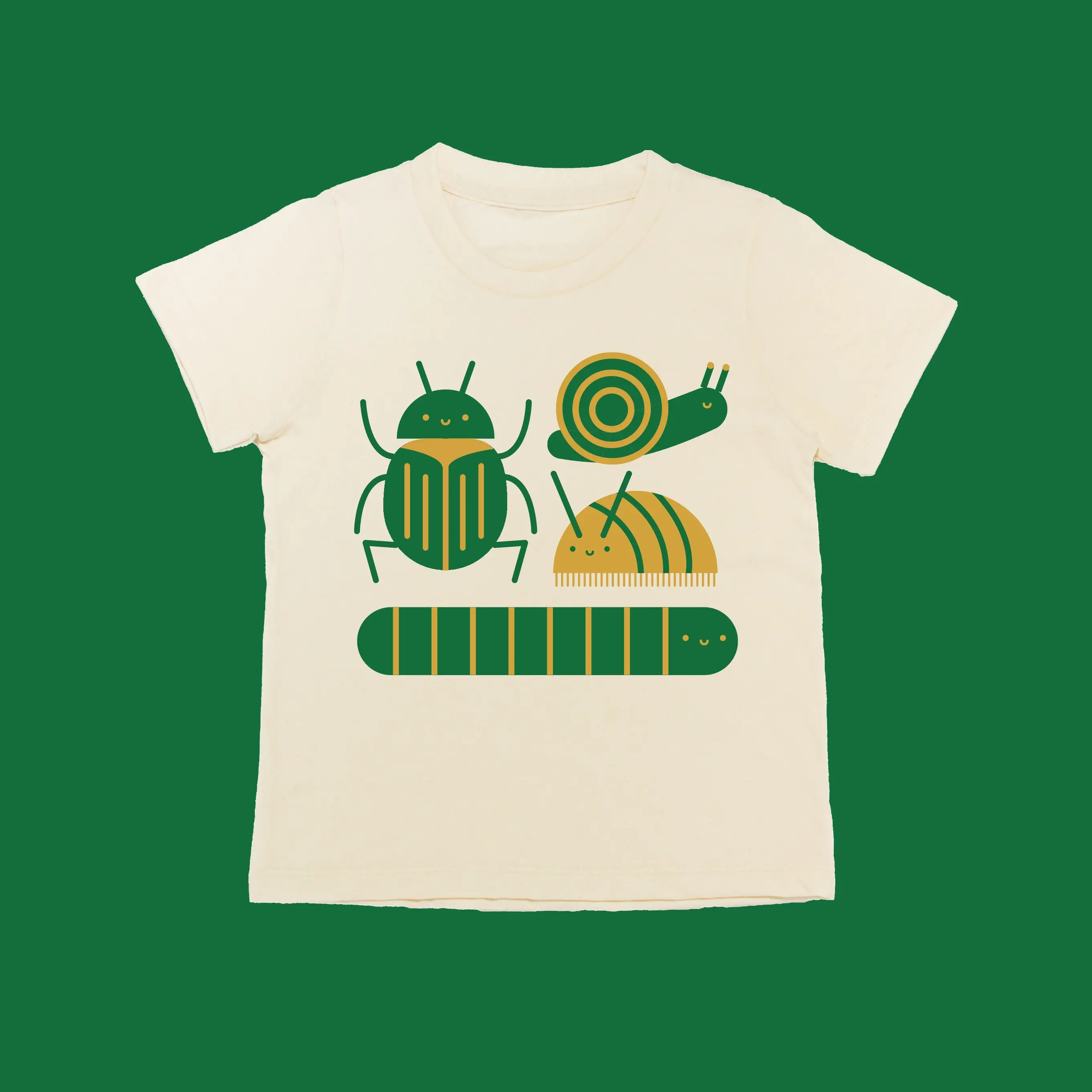 Bugs, Snail, Beetle, Worm, Rollie Pollie Baby's Graphic Tee - Image 2