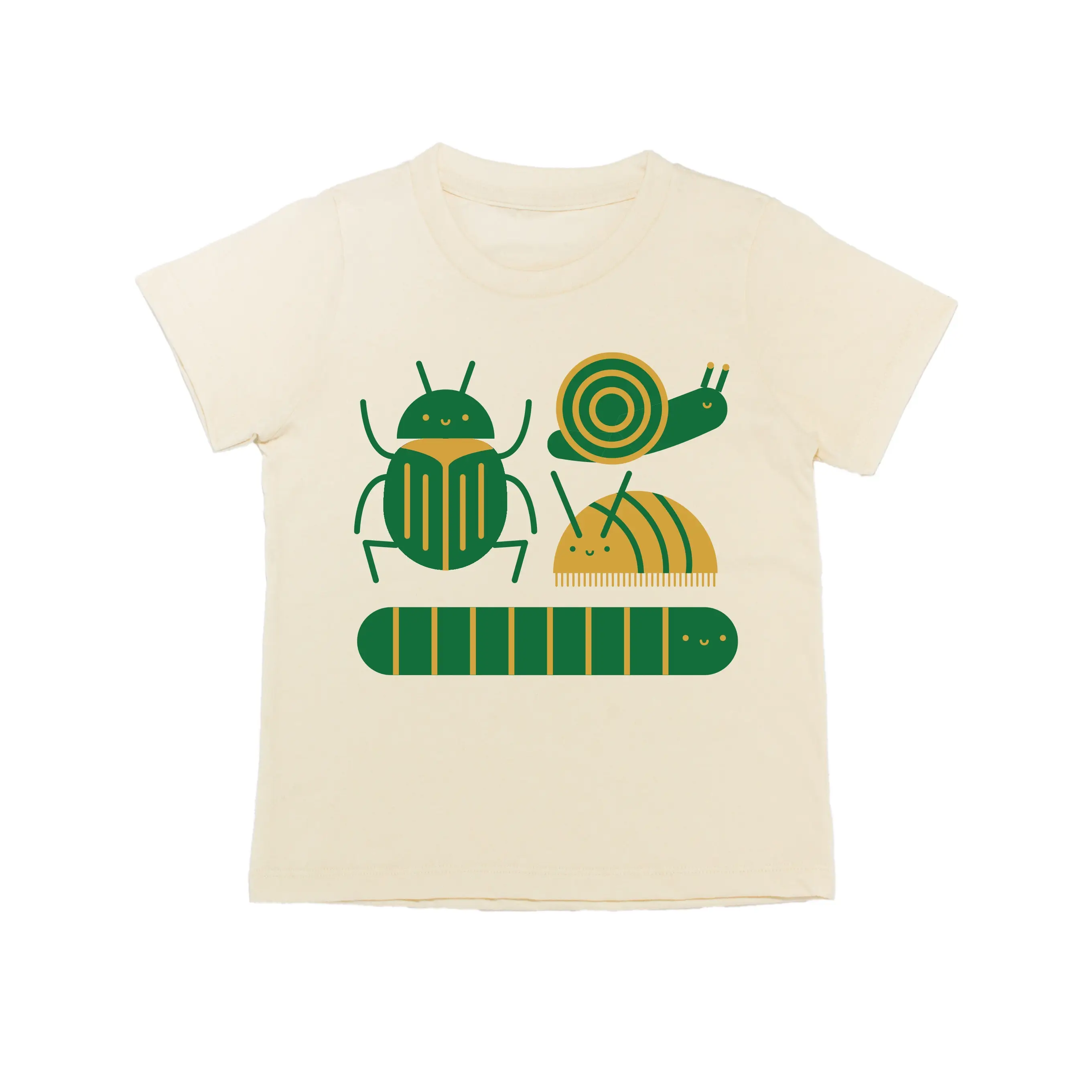 Bugs, Snail, Beetle, Worm, Rollie Pollie Baby's Graphic Tee - Image 3