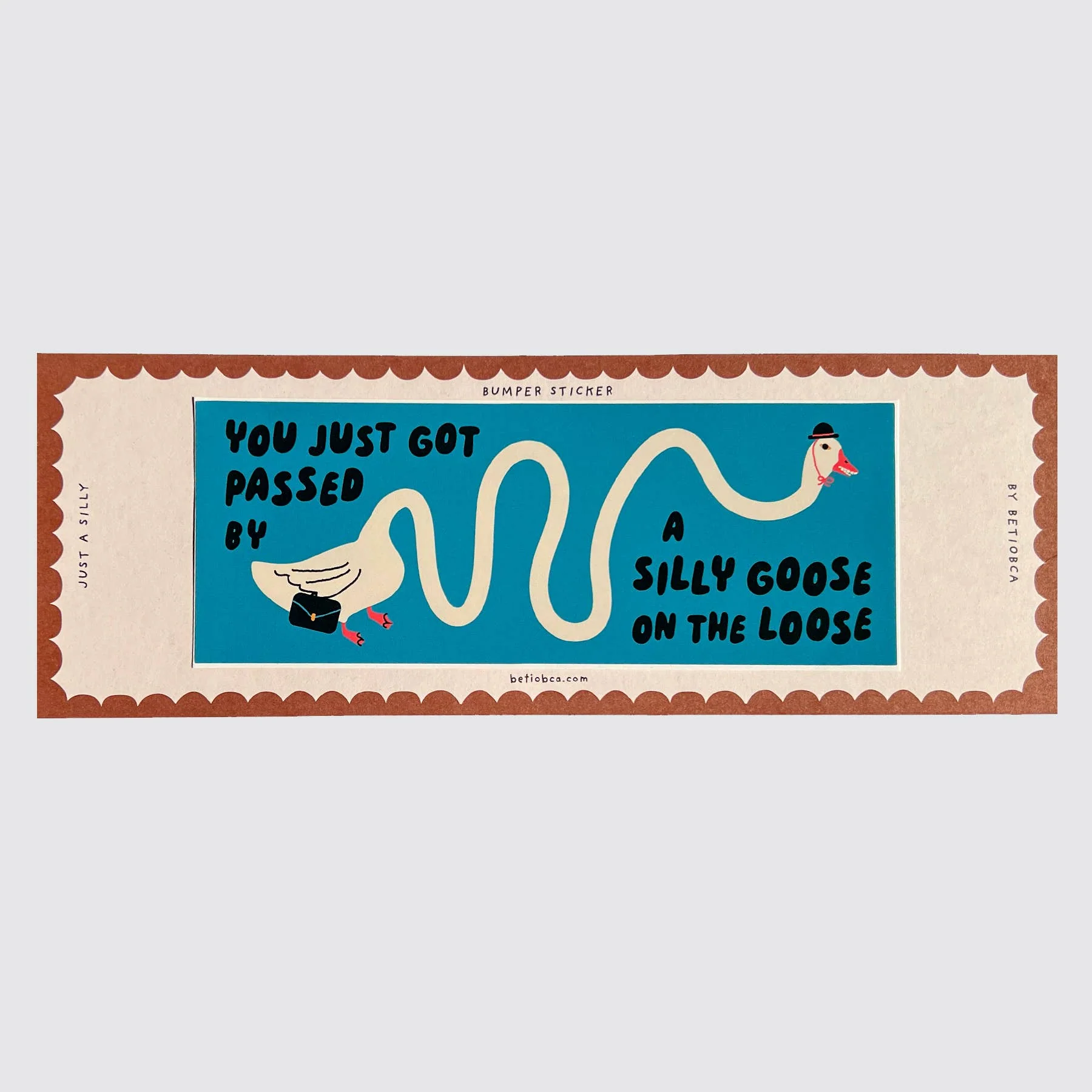 Bumper Sticker – Silly Goose on the Loose - Image 3
