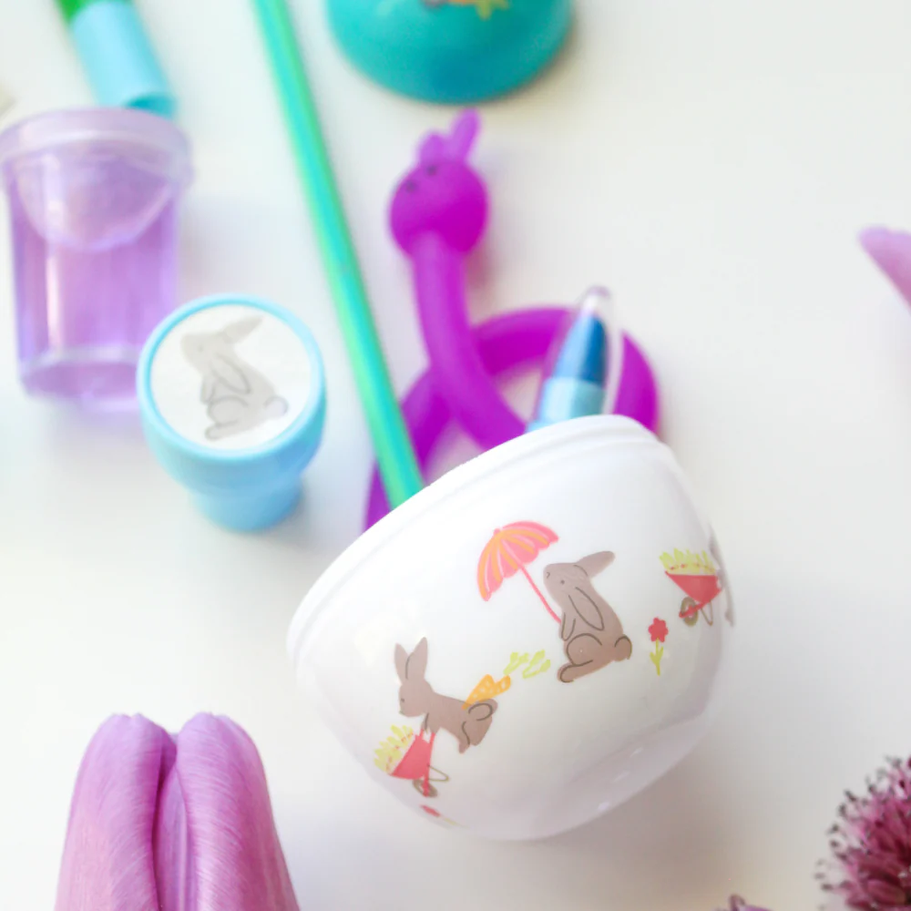 Bunnies In The Garden Fancy Plastic Easter Eggs (set of 24) - Image 4