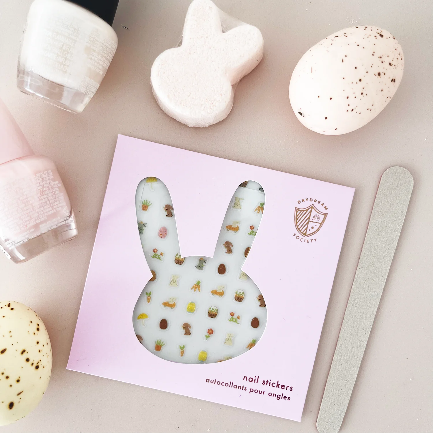 Bunnies In The Garden Nail Stickers - Image 3