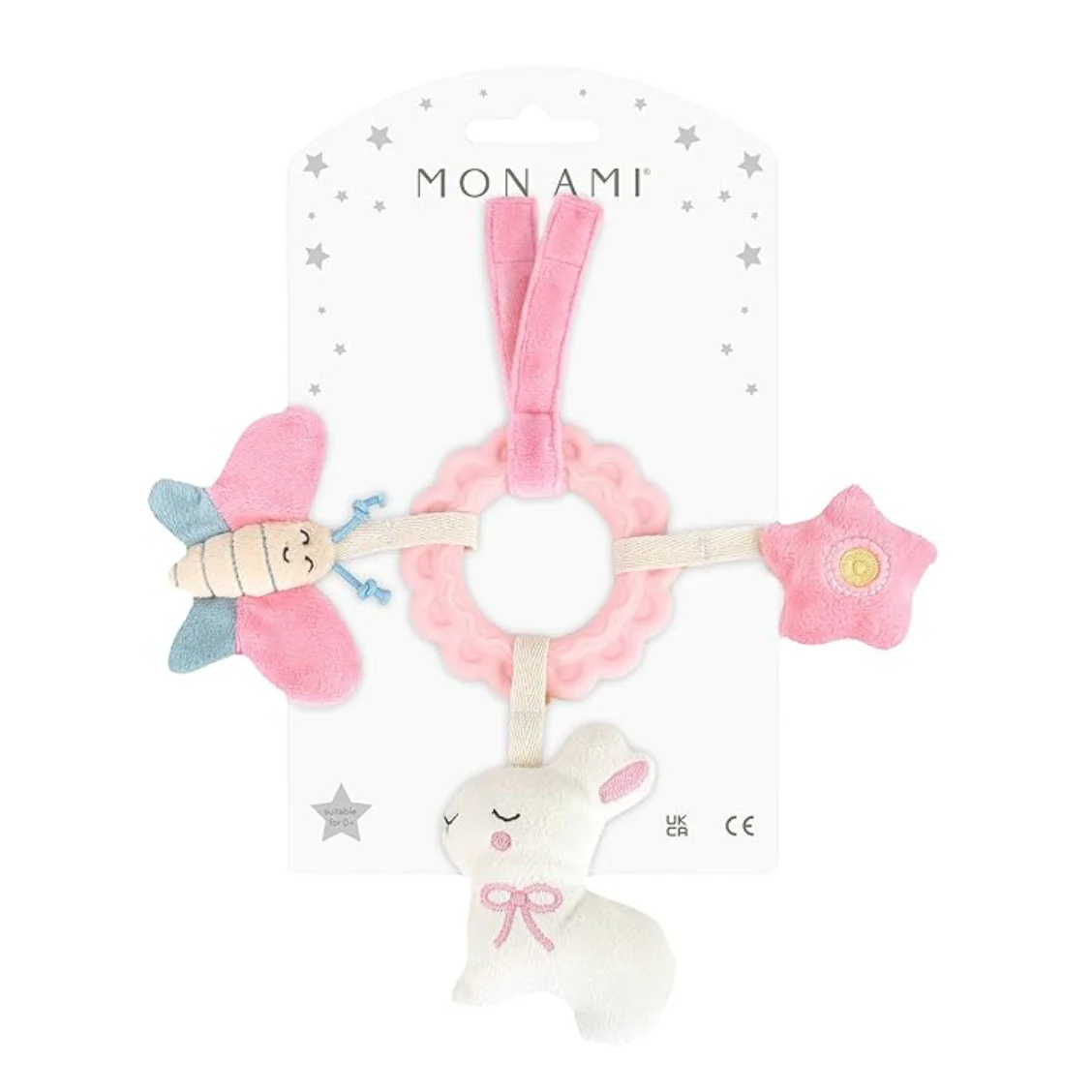 Bunny & Friends Ring Activity Toy - PINK