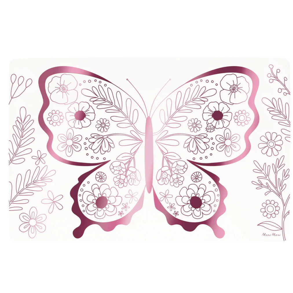 Butterflies & Flowers Colouring Placemats -pk8 - Image 4