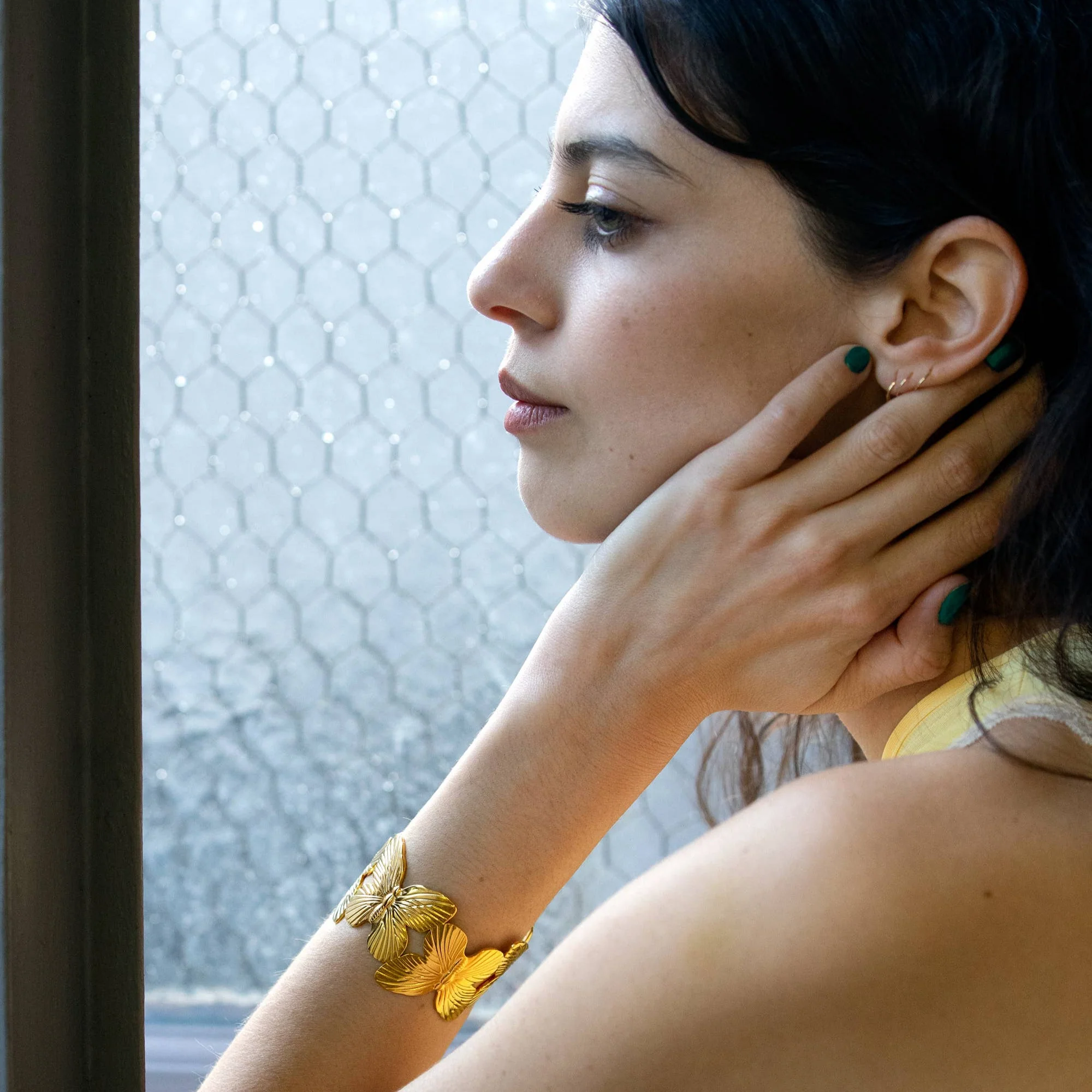 Butterfly Chain Cuff - 18K Gold Plated - Image 2