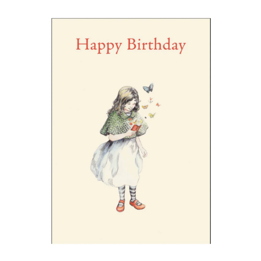 Butterfly Girl Petite Card