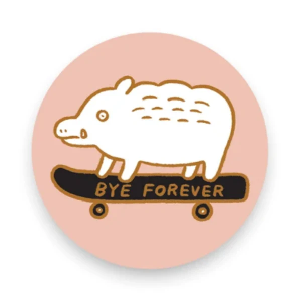 Bye Forever (Boar) Vinyl Sticker