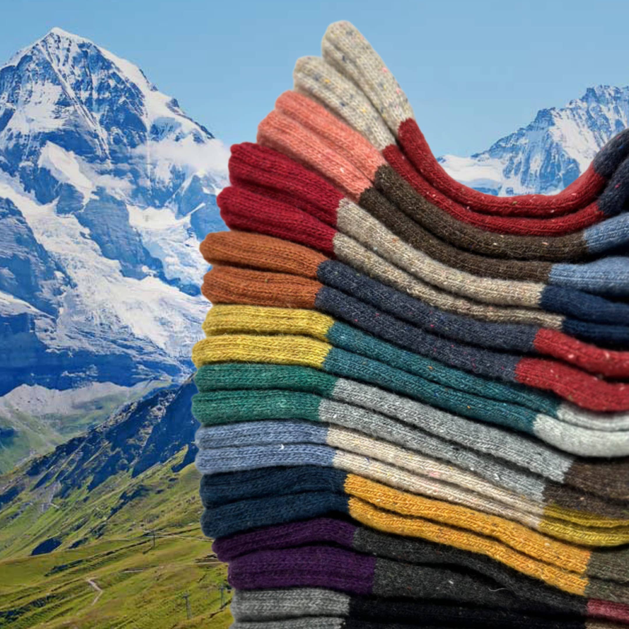 Camila Cozy Knit Colorblock Socks - Image 14