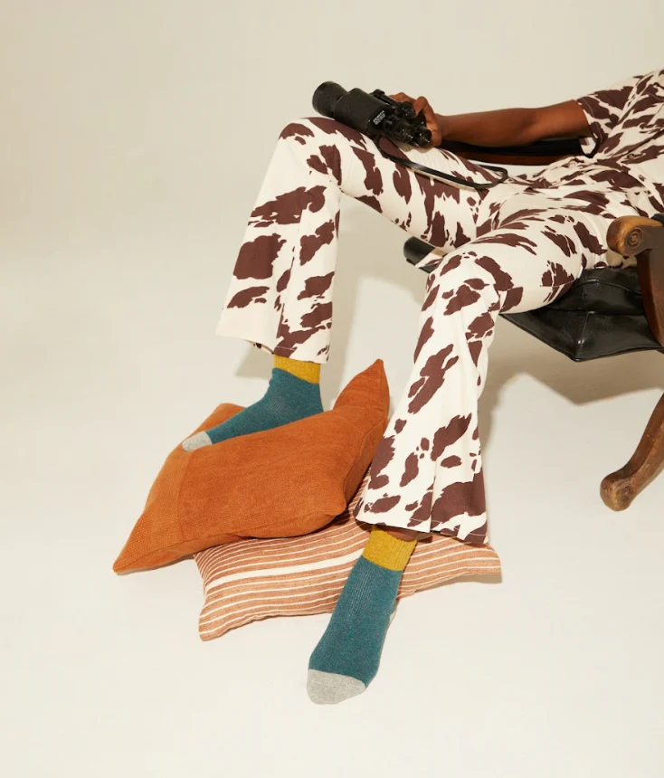 Camila Cozy Knit Colorblock Socks - Image 9