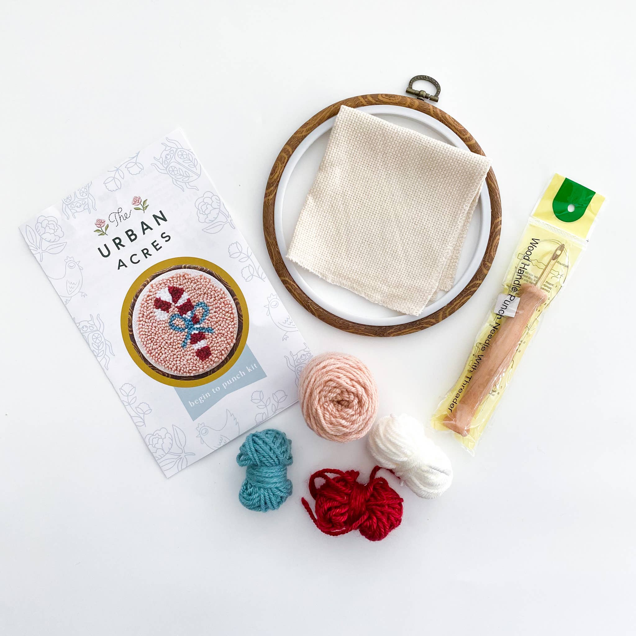 Candy Cane Punch Needle Kit - Image 2
