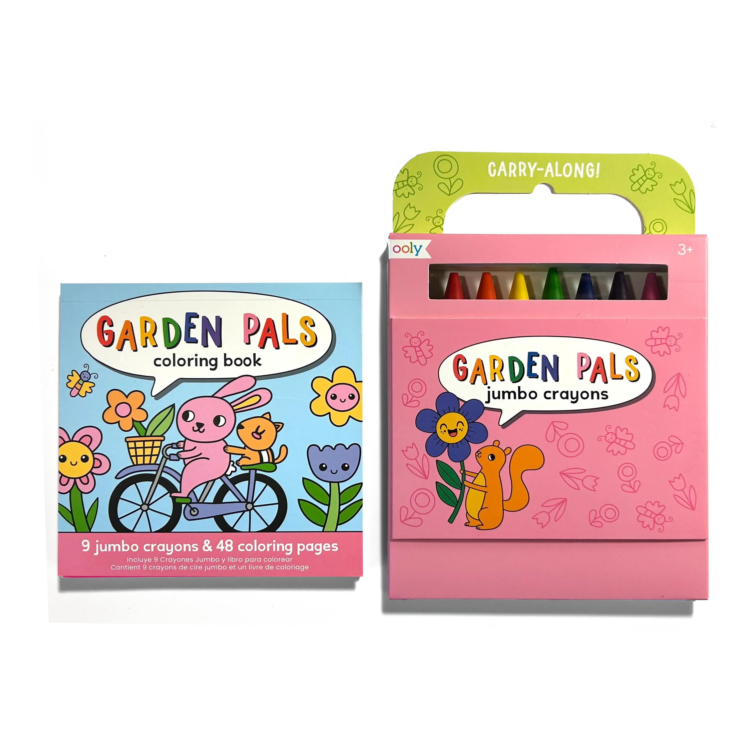 Carry Along! Coloring Book and Crayon Set - Garden Pals - Image 5