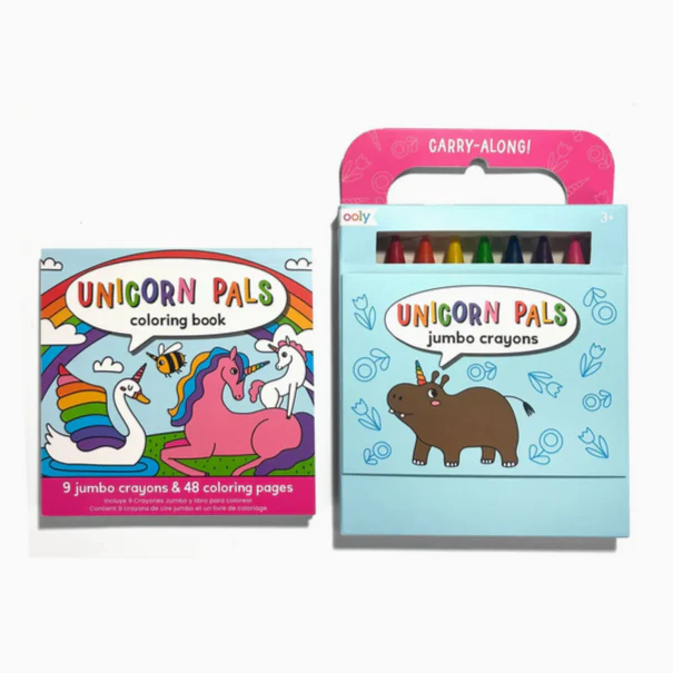 Carry Along Crayon & Coloring Book Kit -Unicorn Pals - Image 4