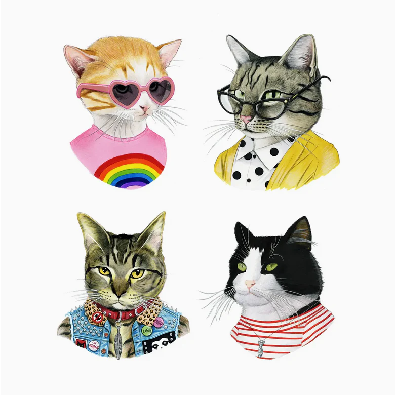 Cat Club Tattoo Set - Image 2