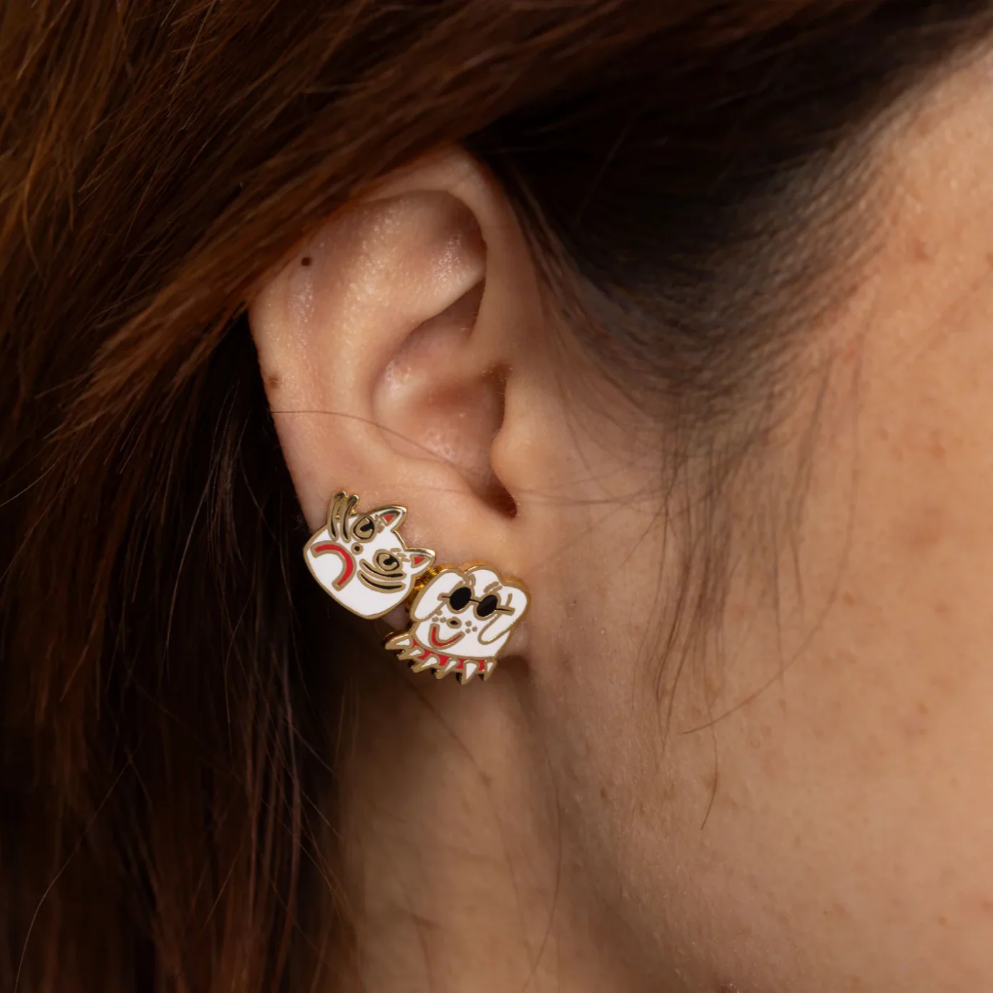 Cat & Dog Earrings by Kristina Micotti - Image 2