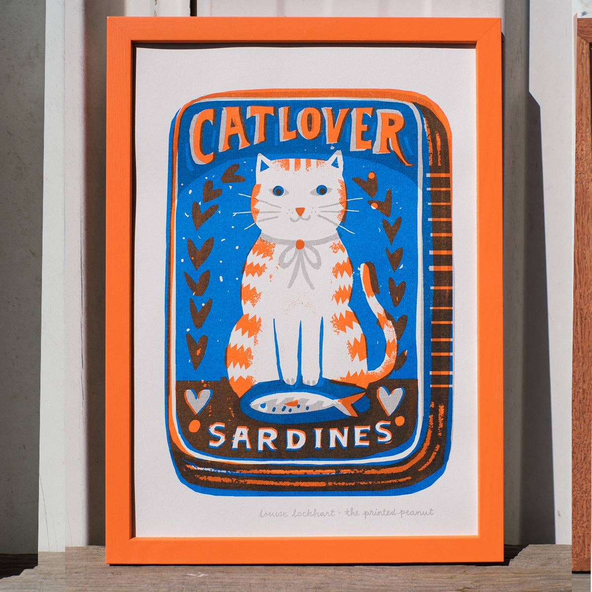 Cat Lover Risograph Art Print - Image 2