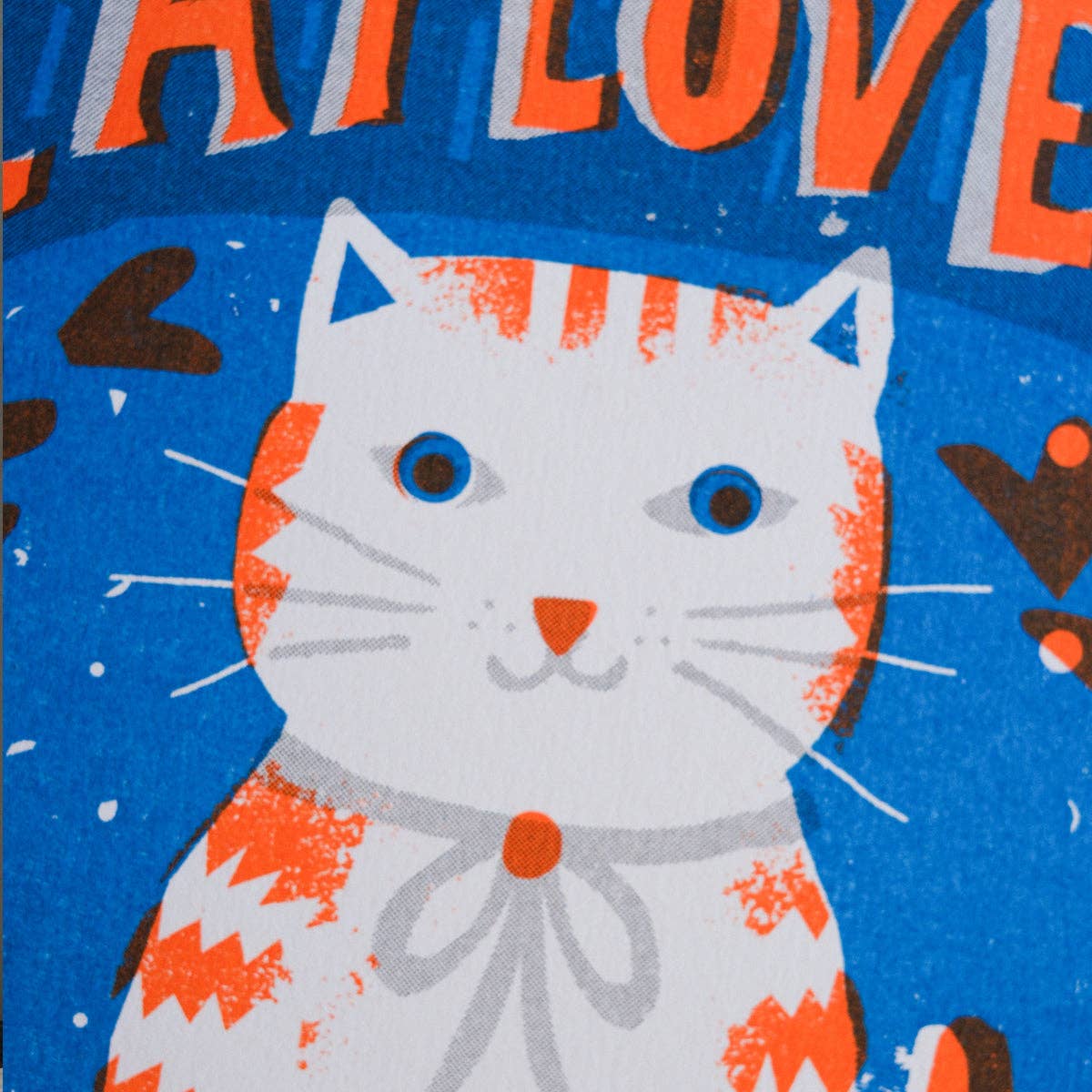 Cat Lover Risograph Art Print - Image 3