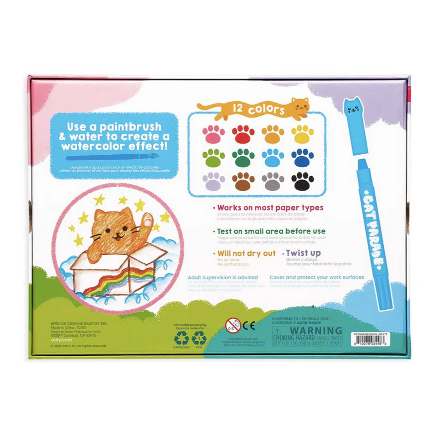 Cat Parade Gel Crayons - set of 12 - Image 7