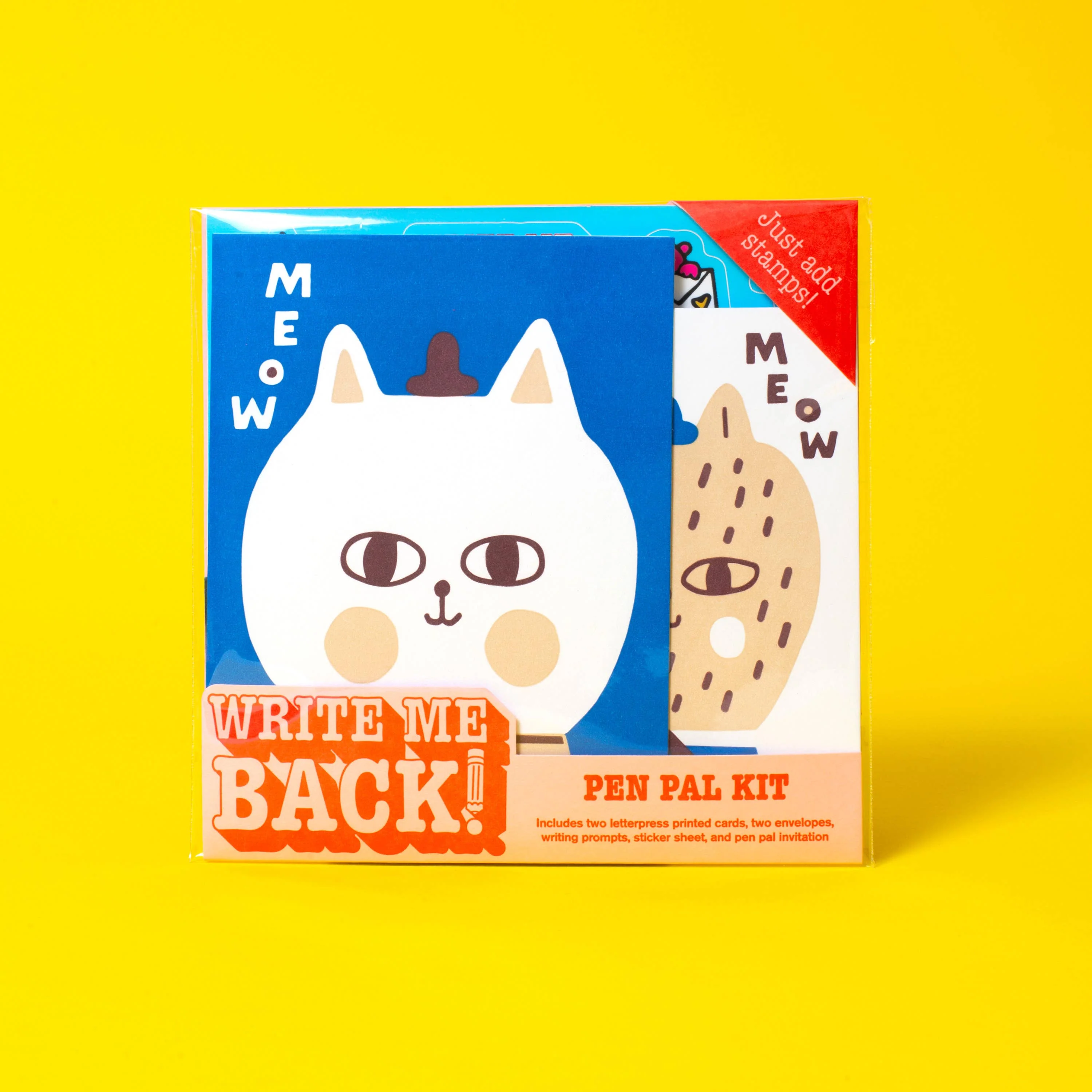 Cats Meow Letter Writing Write Me Back Pen Pal Kit -Suzy Ultman