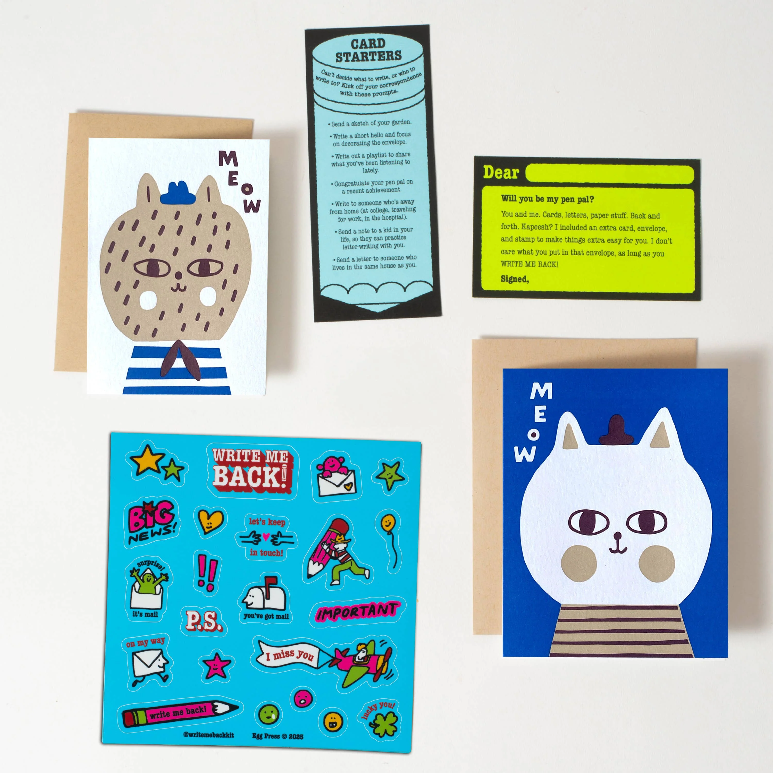 Cats Meow Letter Writing Write Me Back Pen Pal Kit -Suzy Ultman - Image 2