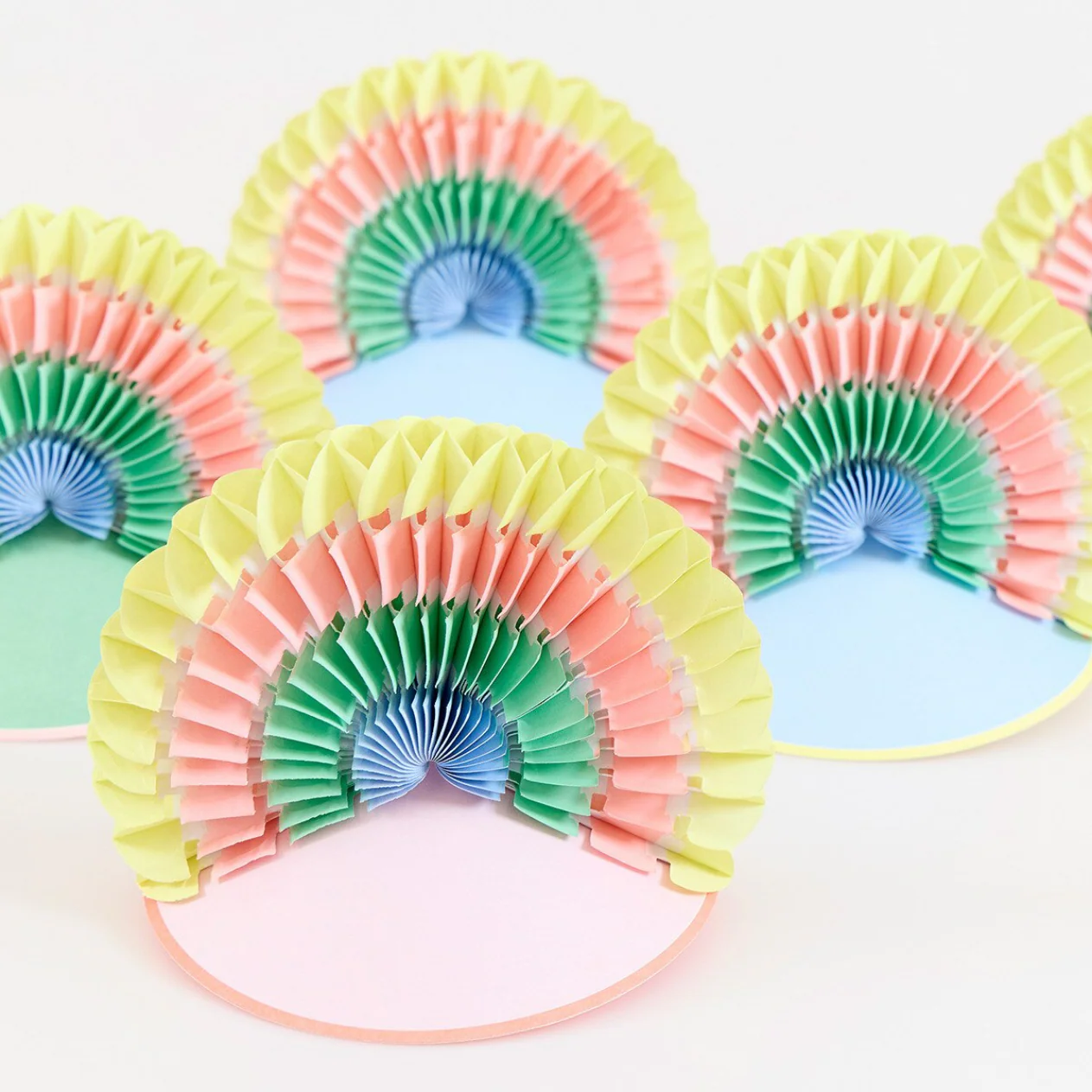 Charm Party Rainbow Party Hats (x6) - Image 3