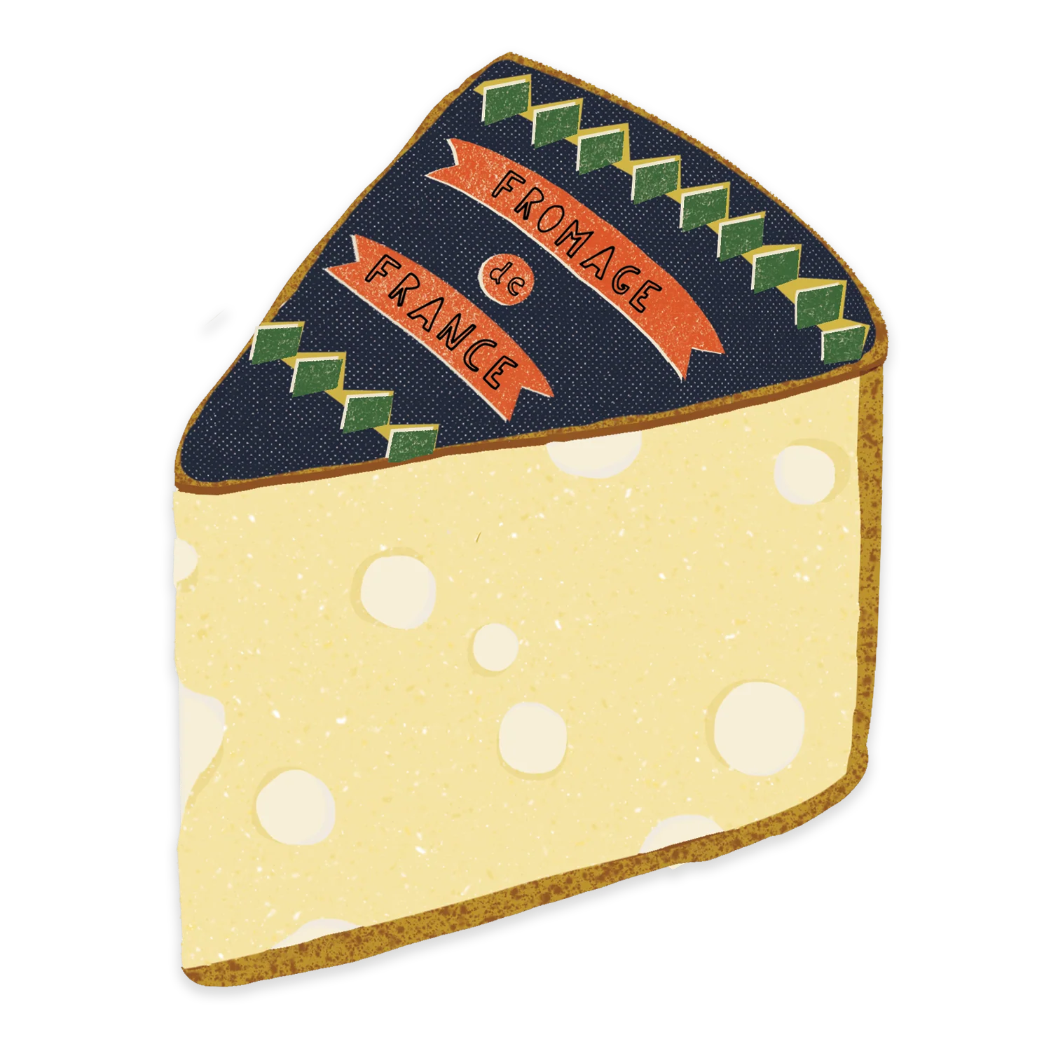 Cheese sticker