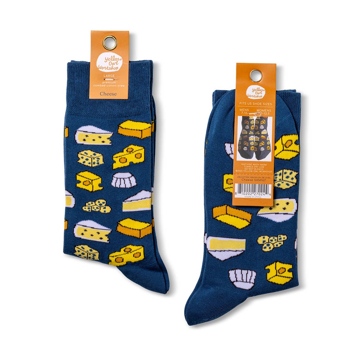 Cheese - Large Crew Socks - Image 2