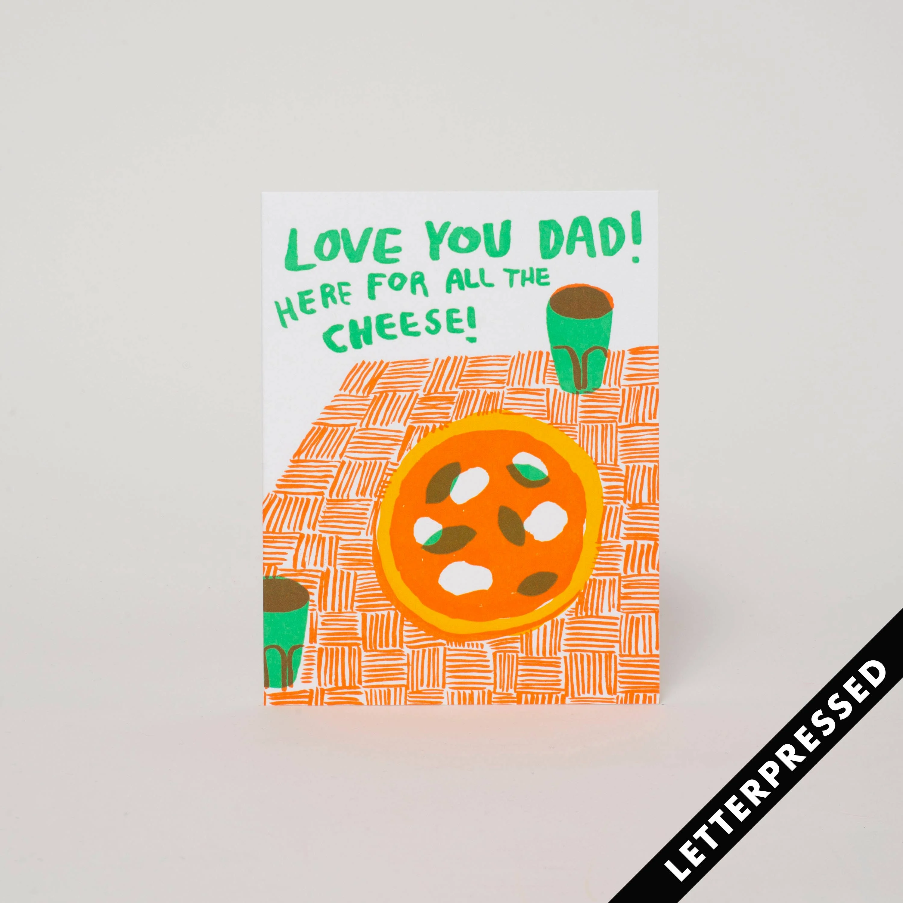 Cheesy Father's Day Letterpress Card - Image 2