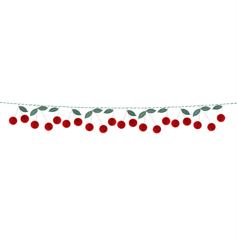 Cherry Honeycomb Garland - Image 3