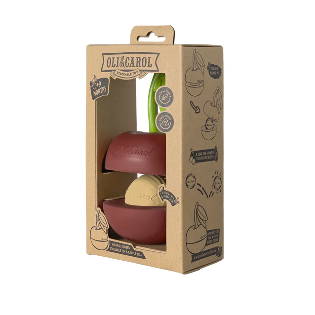 Cherry Stacking Toy & Rattle Ball - Image 2