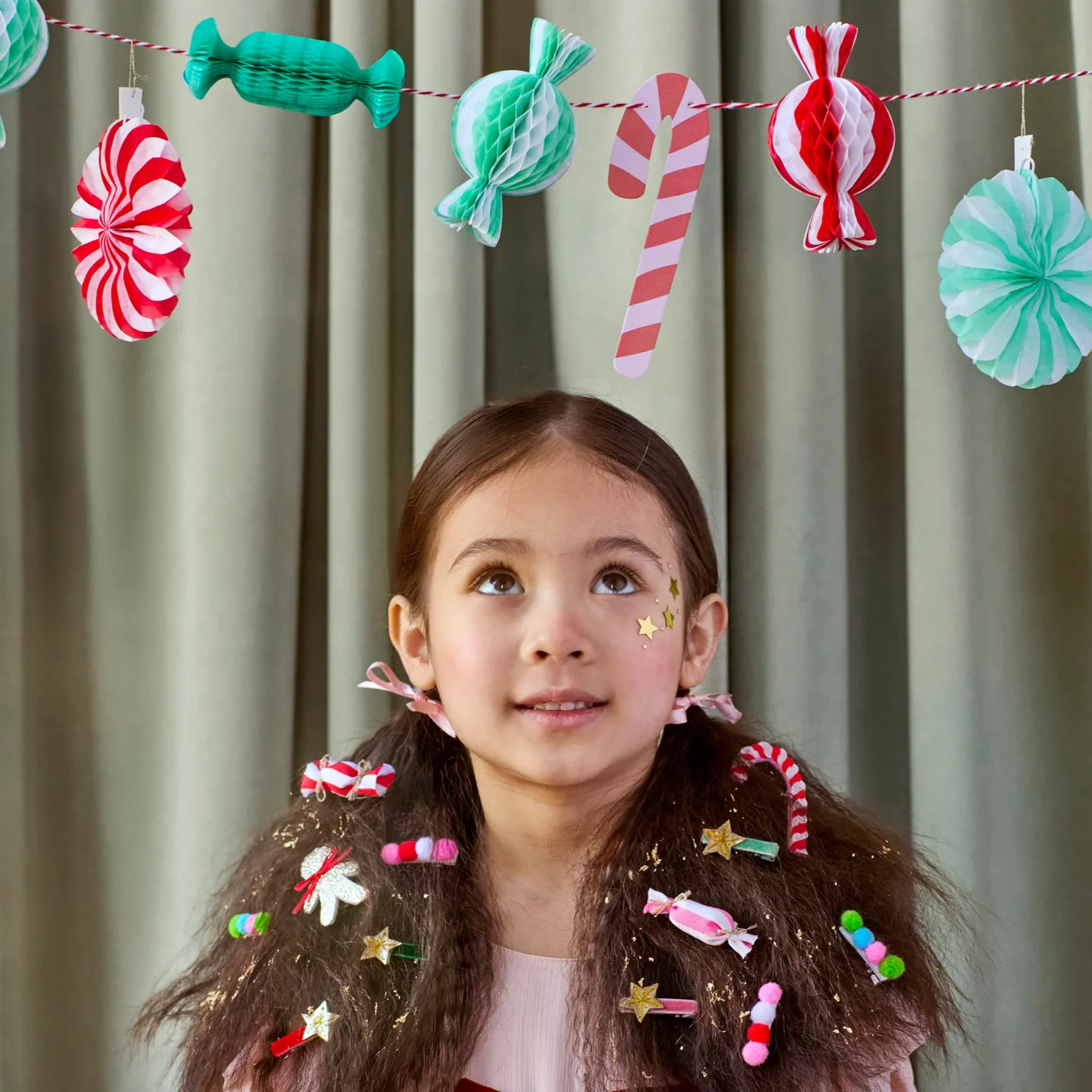 Christmas Candy Mini Honeycomb Garland - Image 2