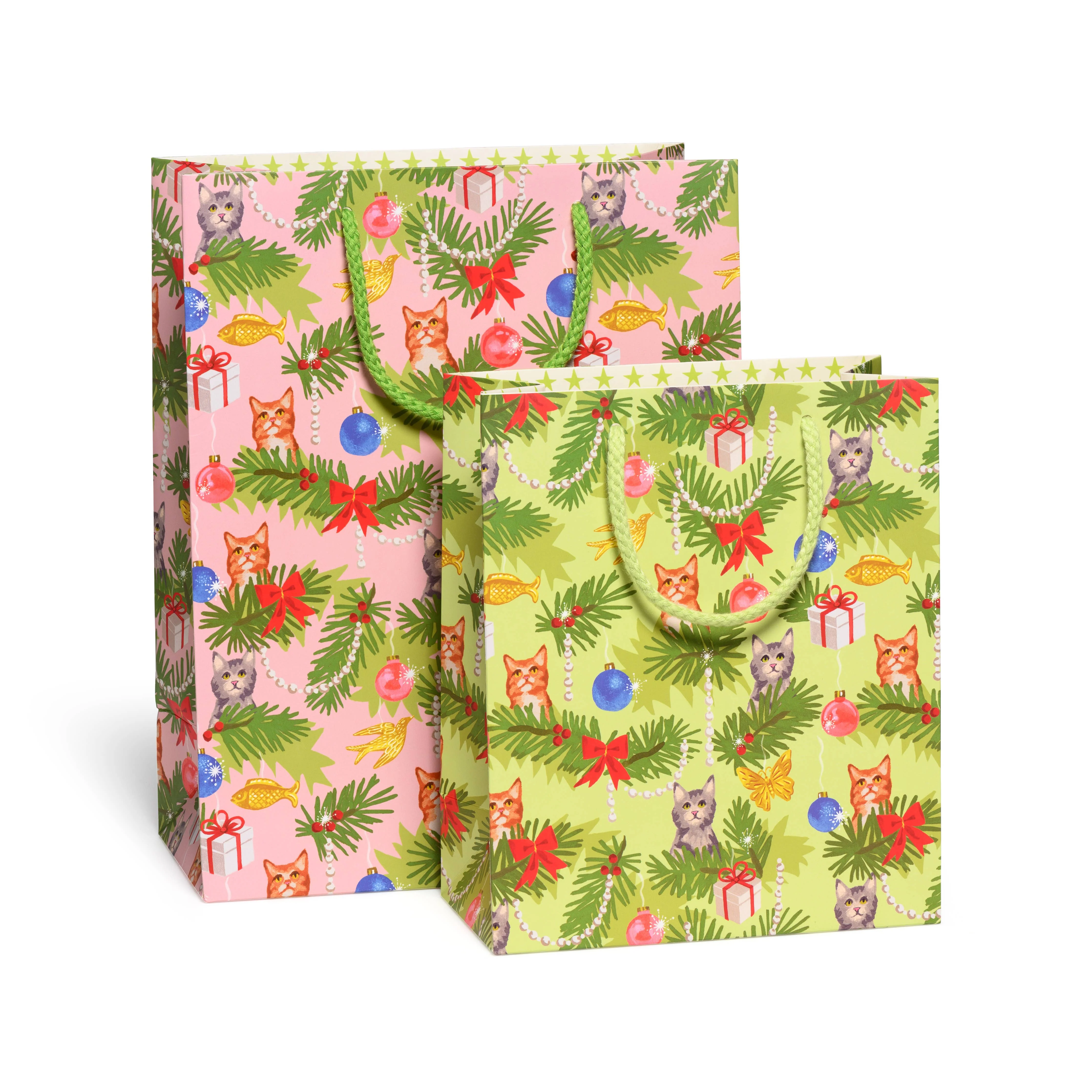 Christmas Cats medium gift bag: medium - Image 2