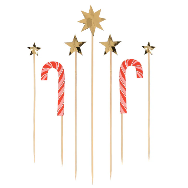 Christmas Honeycomb Cake Topper Set (10pk) - Image 3