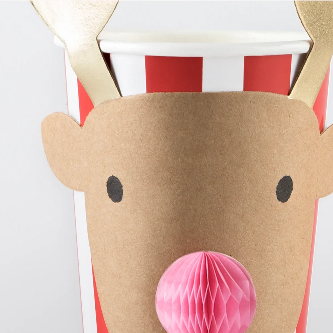 Christmas Honeycomb Cups 8pk - Image 3