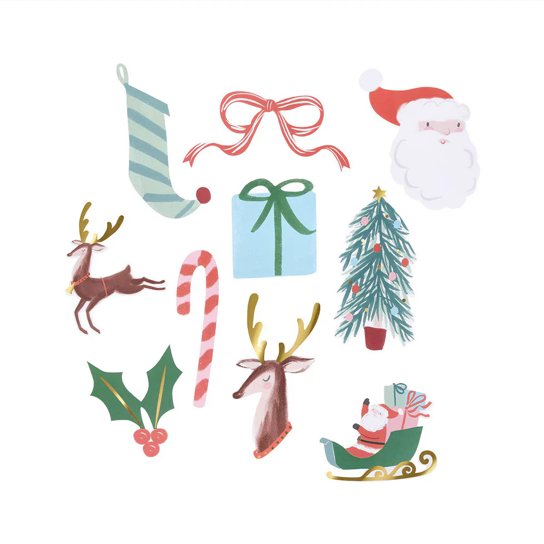 Christmas Shaped Stickers (x25 stickers) - Image 2