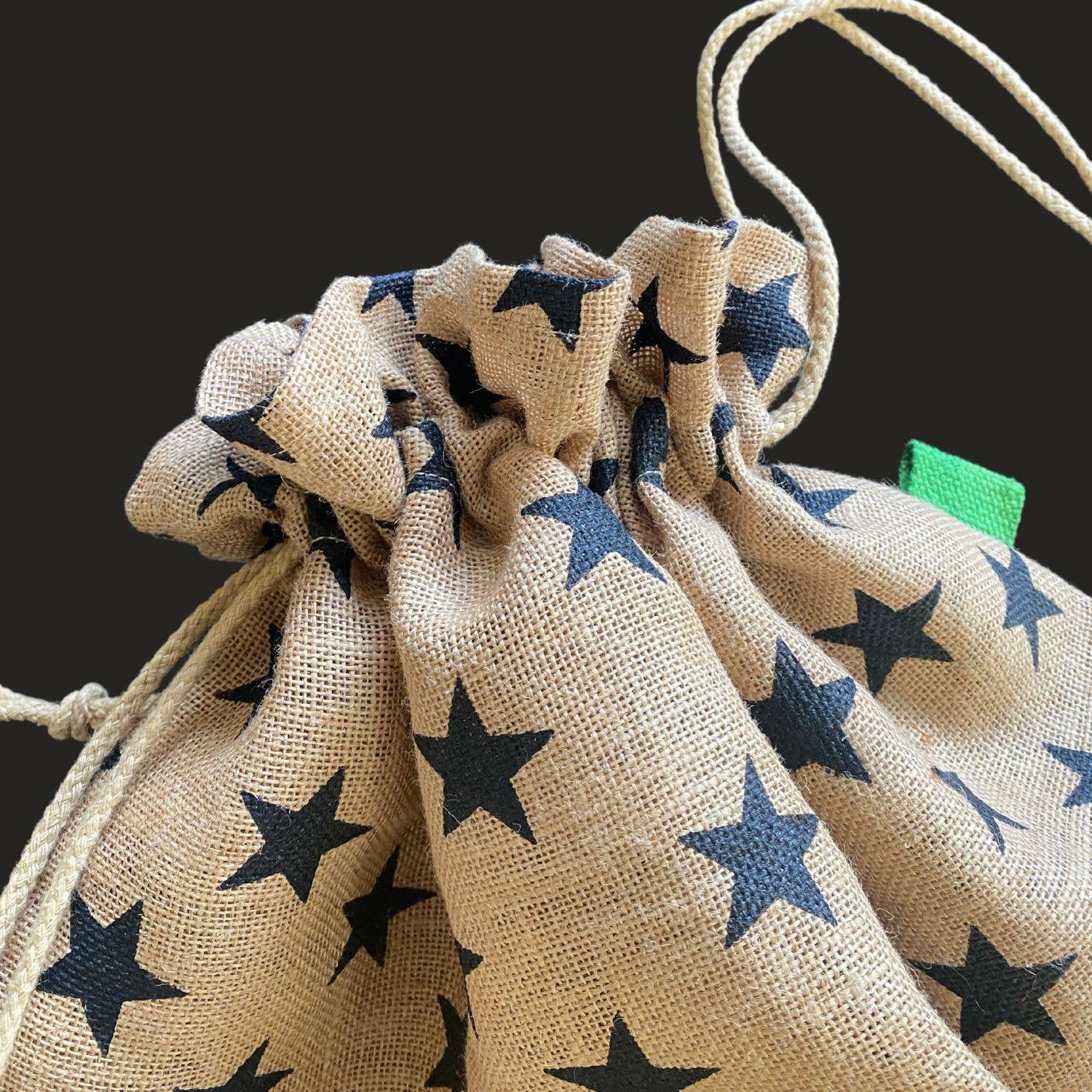 Christmas Star Sack -Black - Image 7