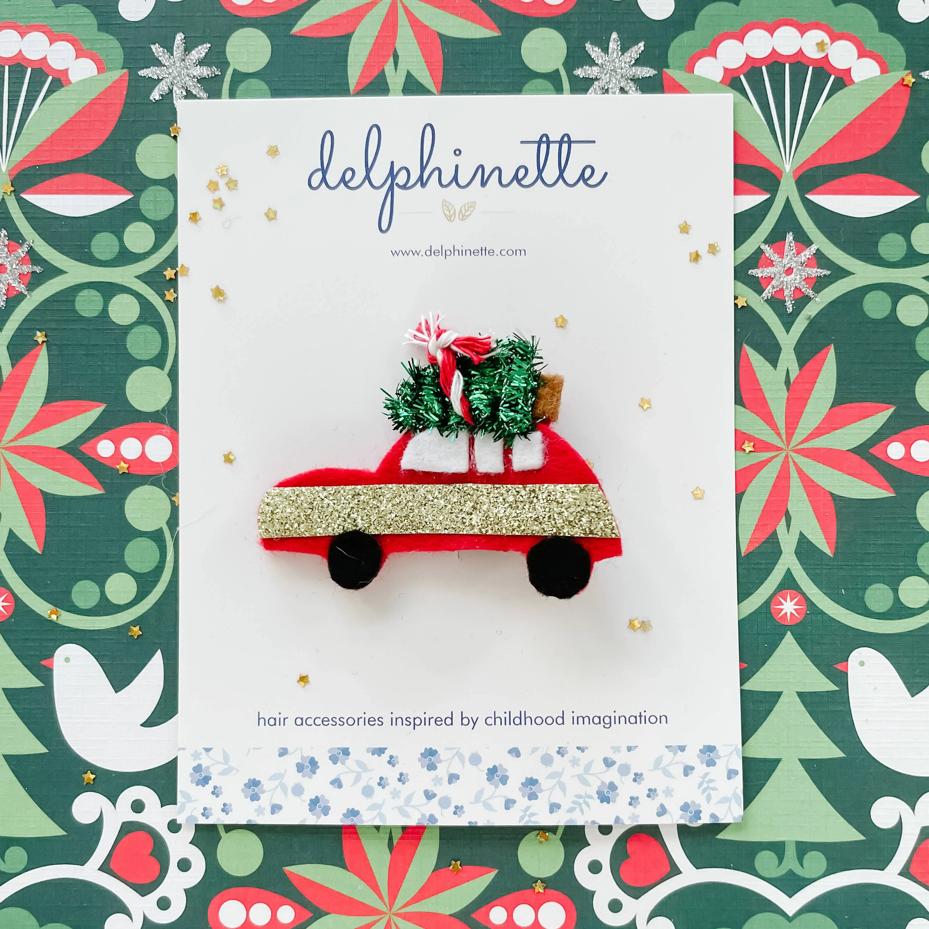 Christmas Tree On Car Hair Clip - Image 2
