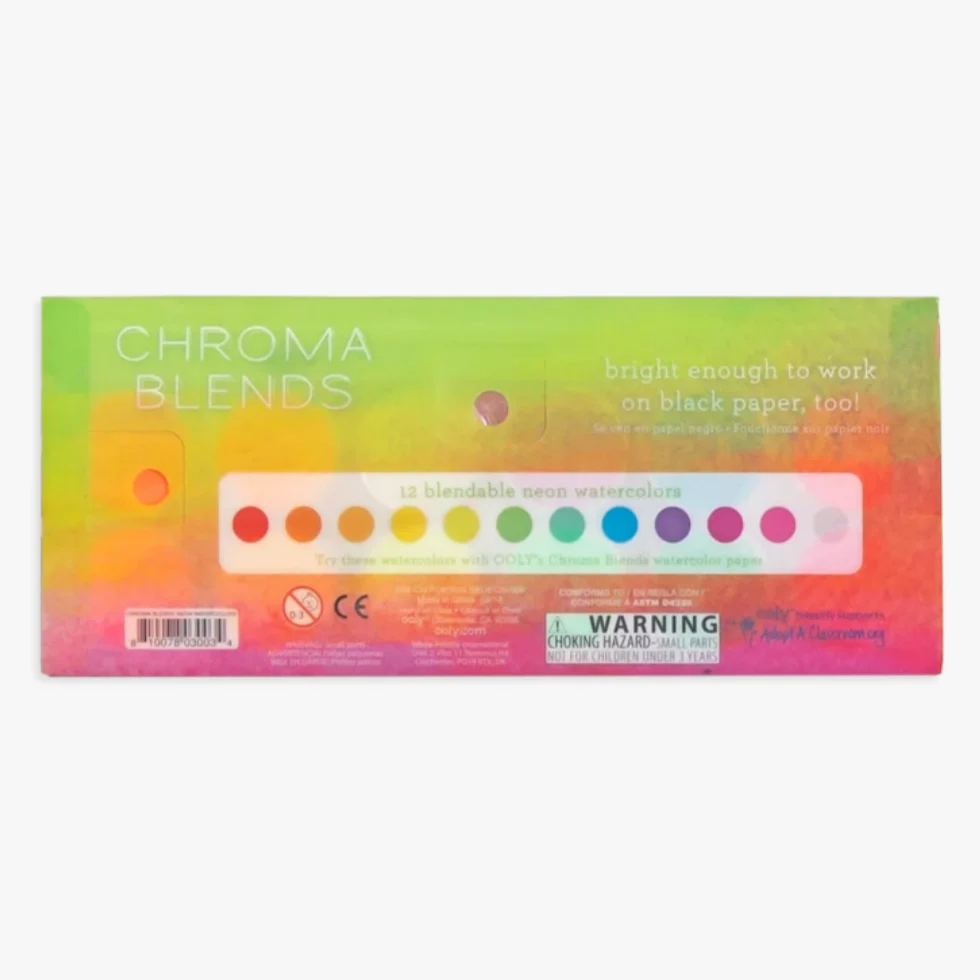 Chroma Blends Watercolor Paint Set - Neon - Image 6