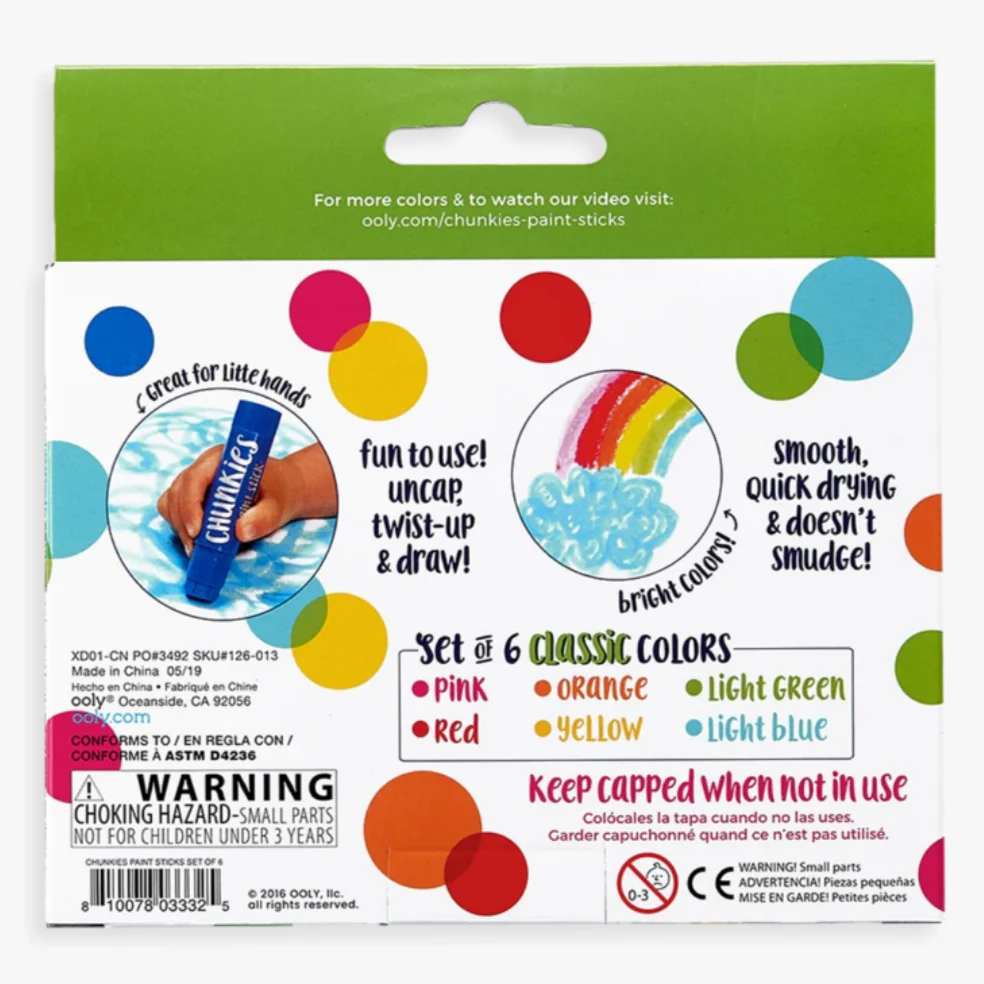 Chunkies Paint Sticks -classic pack -set of 6 - Image 4