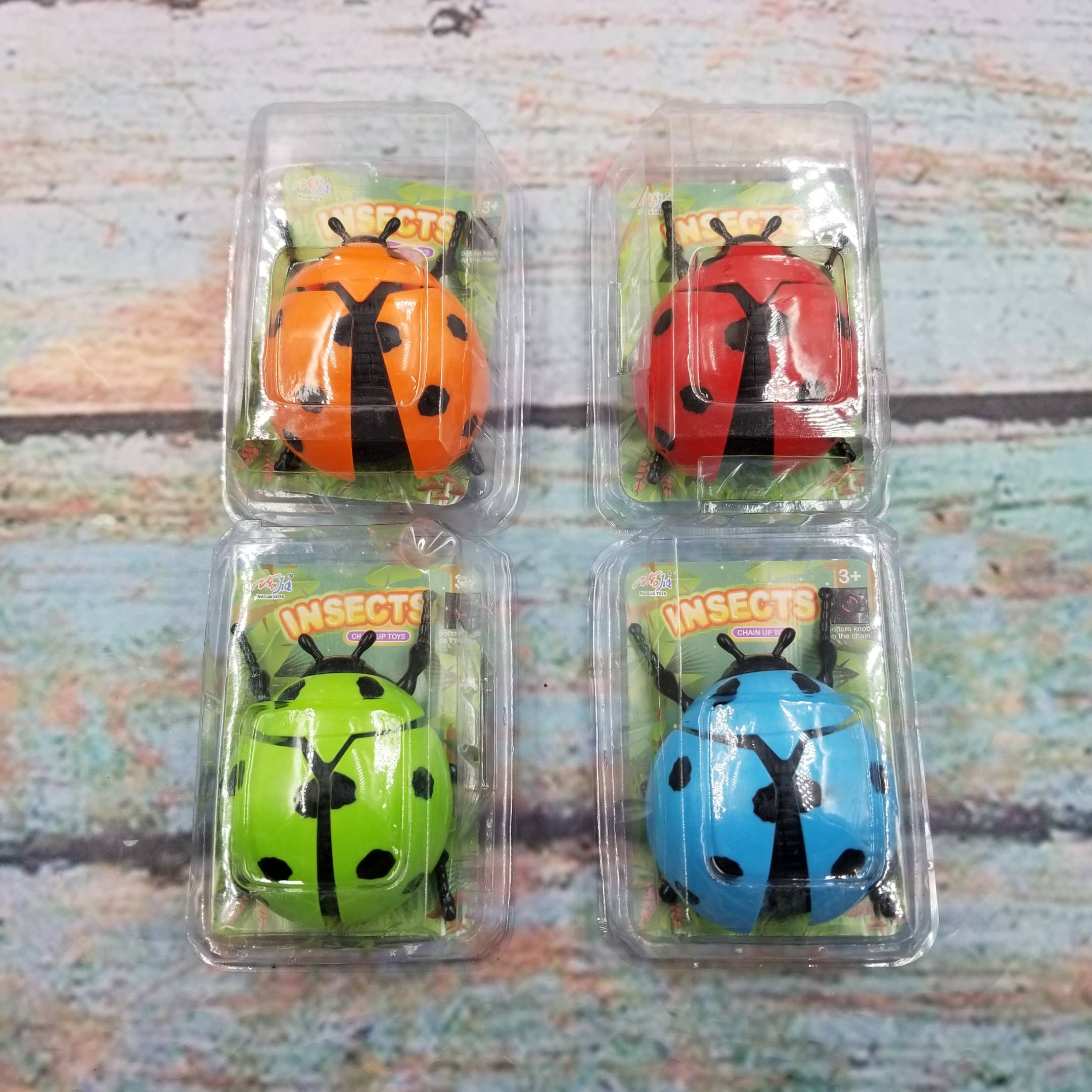 Clockwork Chain Ladybug Insect Crawling Toy