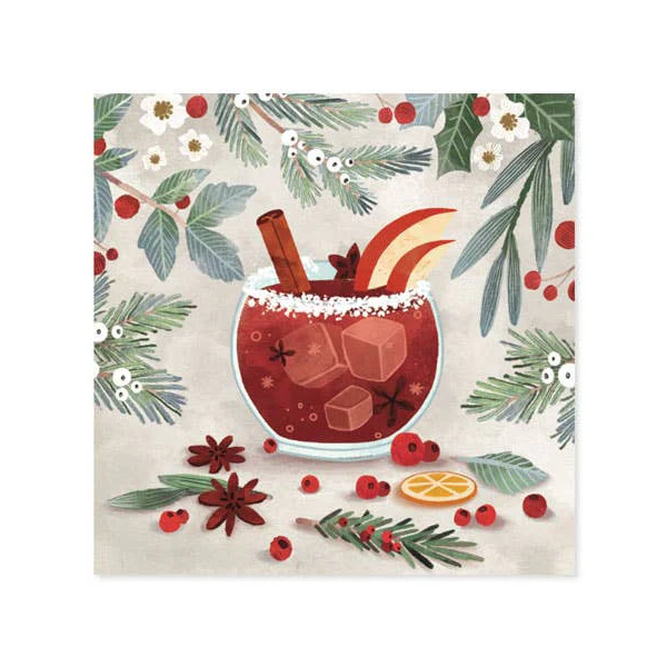 Cocktails Christmas Pop-Up Card - Image 2
