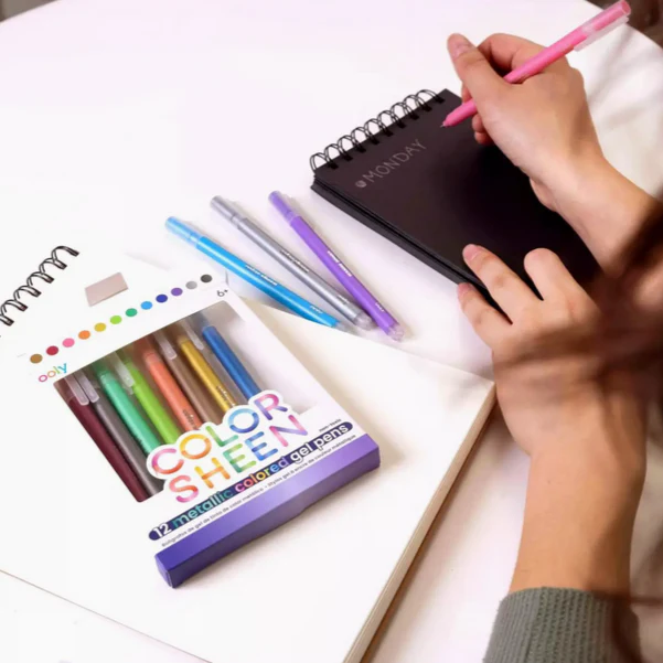 Color Sheen Metallic Gel Pens - set of 12 - Image 4