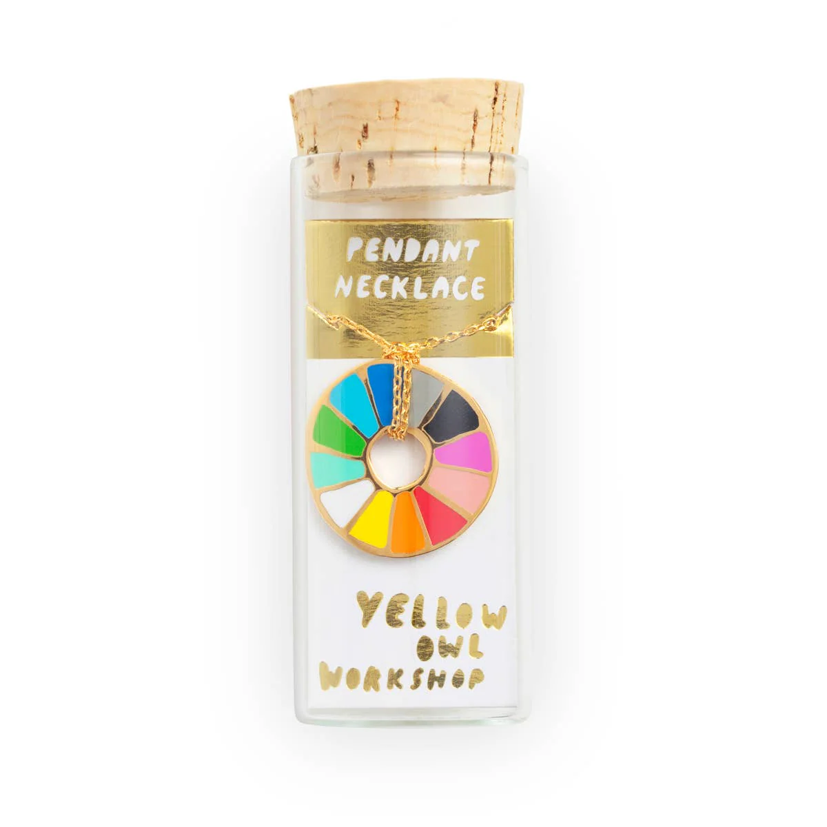 Color Wheel Pendant Necklace - Image 3