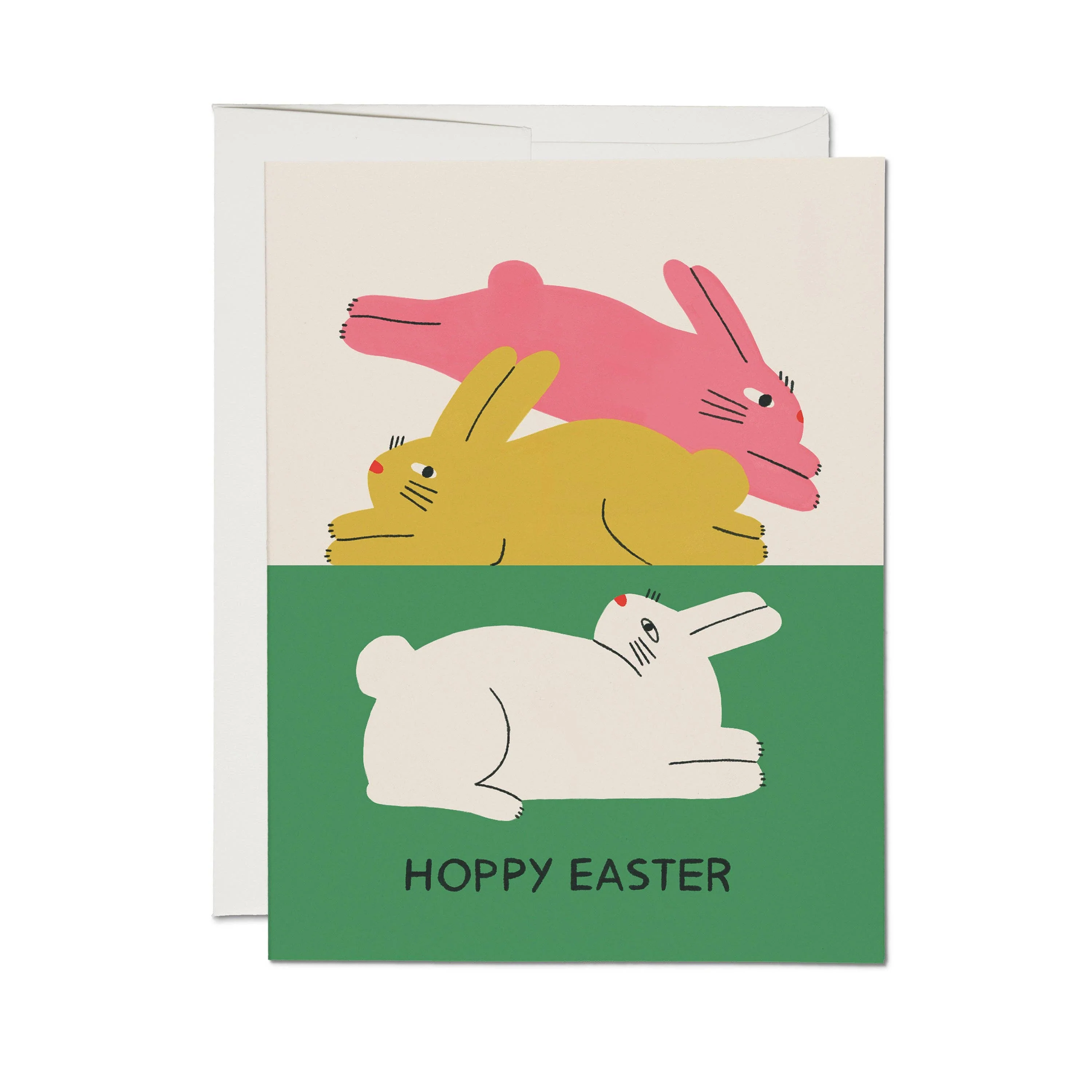 Colorful Bunnies greeting card
