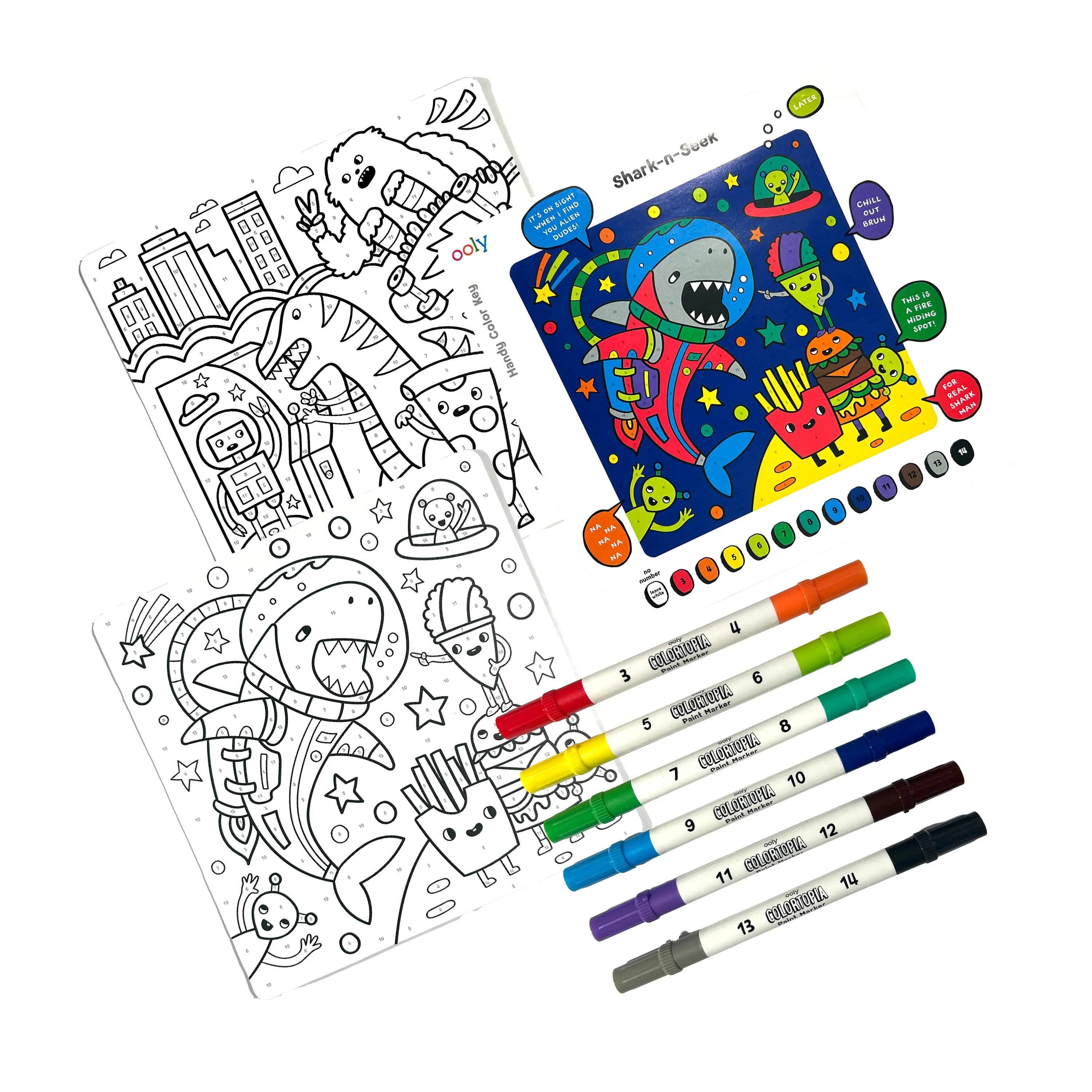 Colortopia Color by Number Paint Marker Kit - Epic Adventure - Image 2